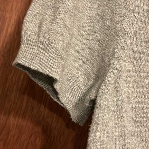 Elle short sleeve M sweater with rhinestone collar. New. Only tried on. - Picture 6 of 7